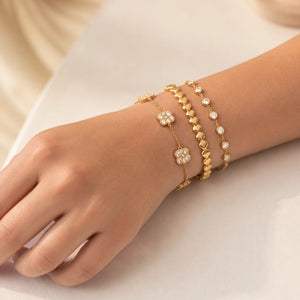 Nancy Patrice | Zirkonia Kettenarmband – Gold