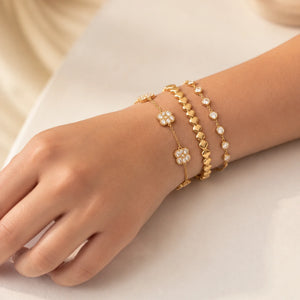 Nancy Patrice | Zirkonia Kettenarmband – Gold