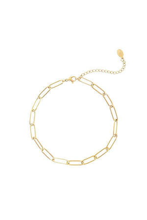 Nancy Patrice | Plain Chain Fußkette – Gold