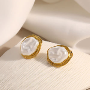 Nancy Patrice | Elegance Irregular Ohrstecker – Gold
