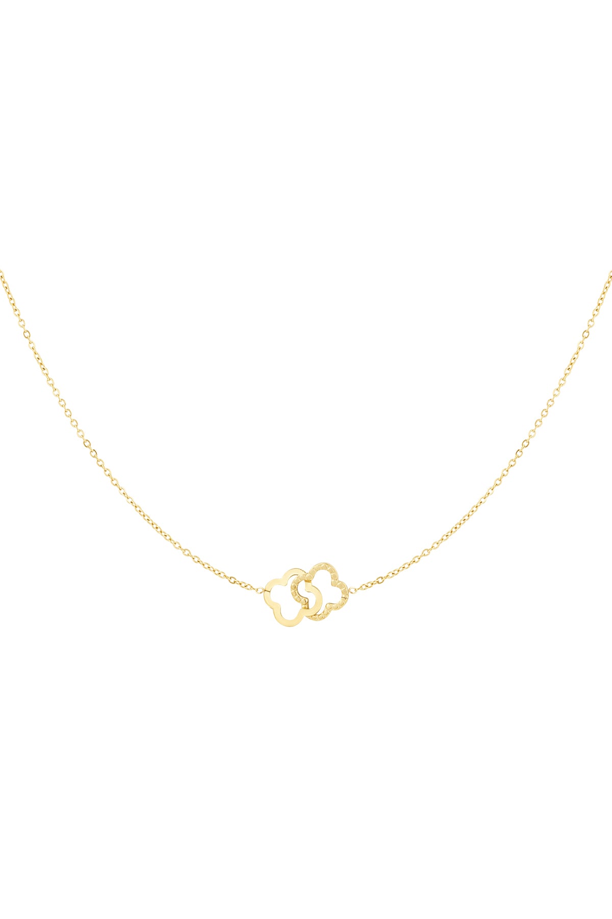 Nancy Patrice | Linked Luck Kleeblatt-Halskette – Gold