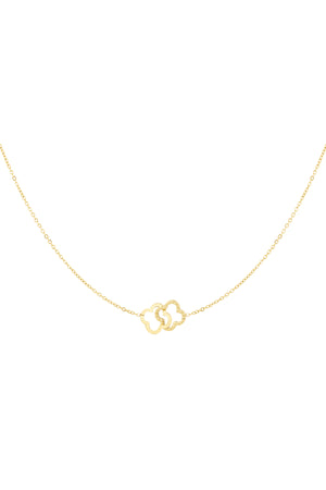 Nancy Patrice | Linked Luck Kleeblatt-Halskette – Gold