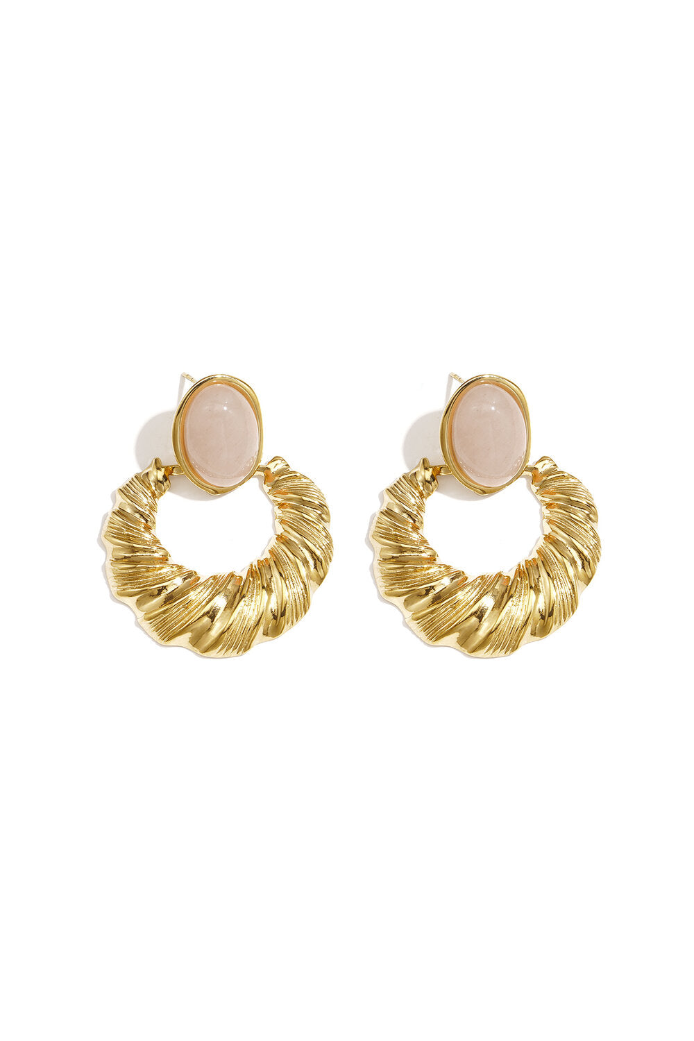 Nancy Patrice | Organic Stone Ohrstecker – Beige