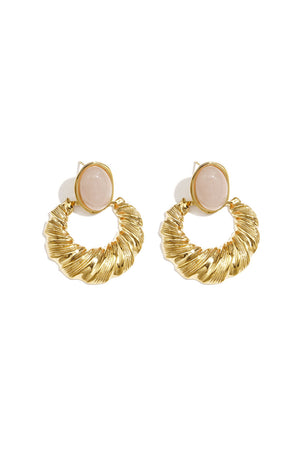 Nancy Patrice | Organic Stone Ohrstecker – Beige