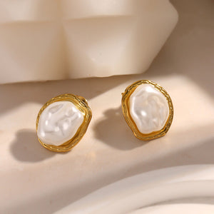 Nancy Patrice | Elegance Irregular Ohrstecker – Gold