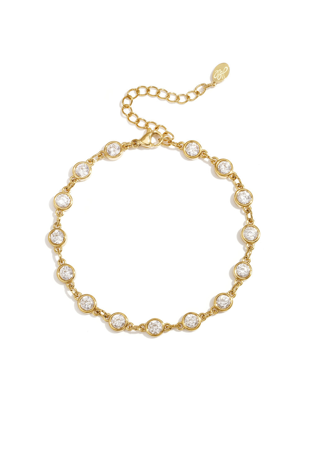 Nancy Patrice | Zirkonia Kettenarmband – Gold