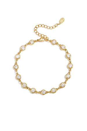 Nancy Patrice | Zirkonia Kettenarmband – Gold