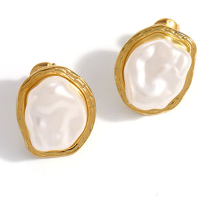 Nancy Patrice | Elegance Irregular Ohrstecker – Gold