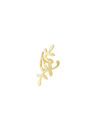 Nancy Patrice | Botanische Blatt-Ohrmanschette – Gold