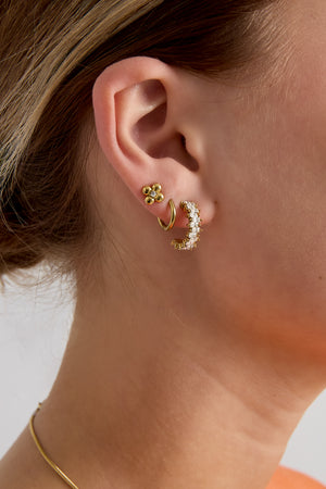 Nancy Patrice | Strahlende Baguette-Creolen – Gold
