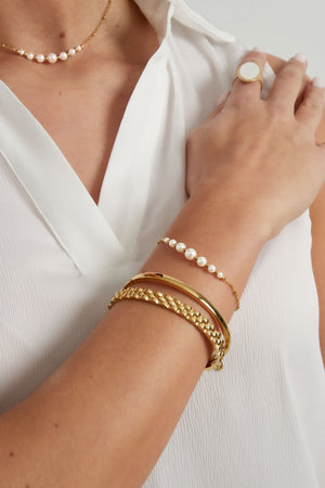 Nancy Patrice | Essential Perlen-Armband – Gold