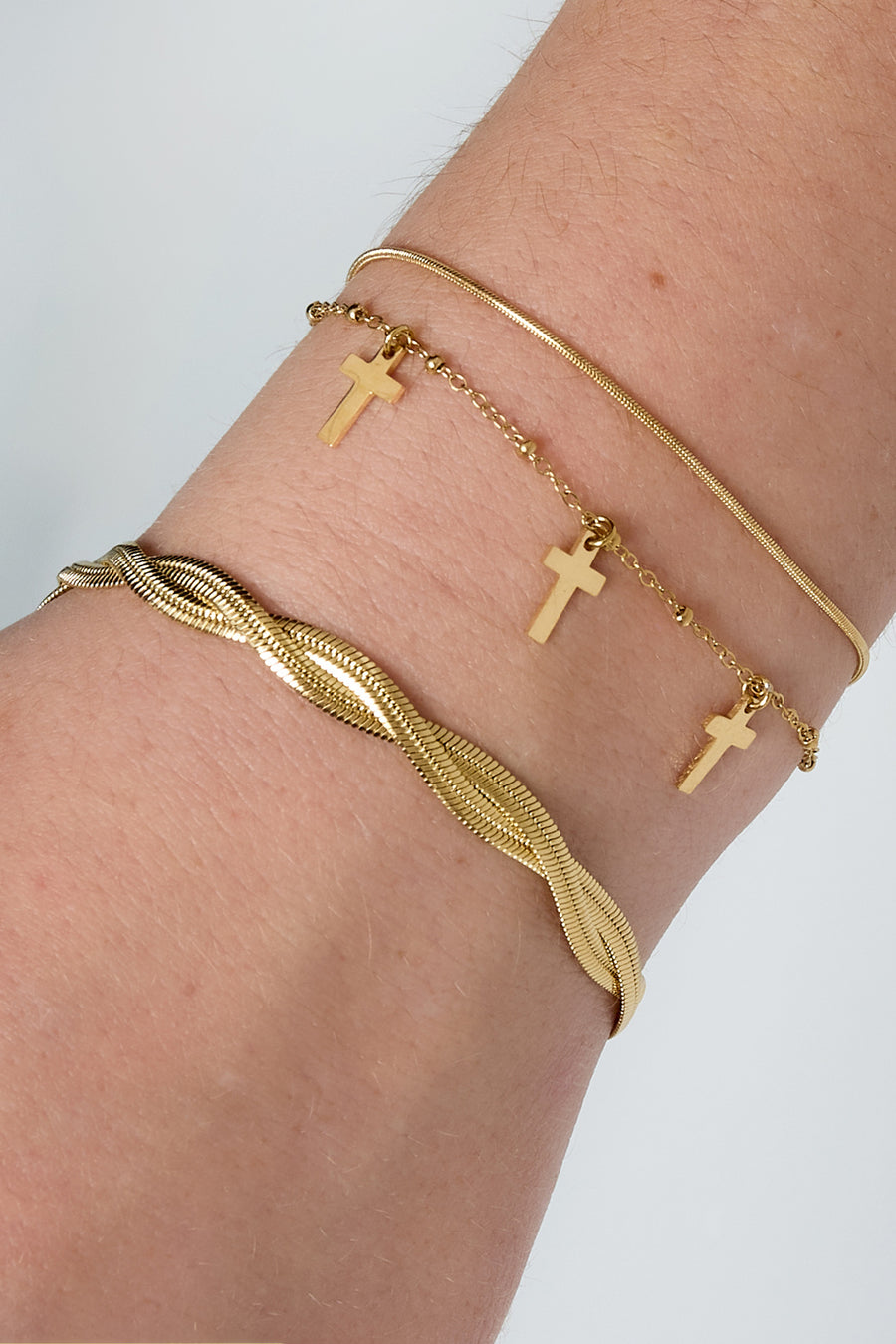 Nancy Patrice | Twisted Snake-Kettenarmband – Gold
